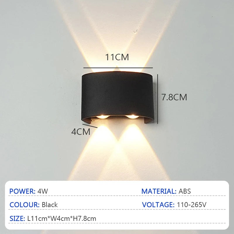 Luz LED de Pared Iluminada